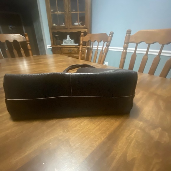 Leather Slouchy Tote -  Damero - Picture 4 of 8